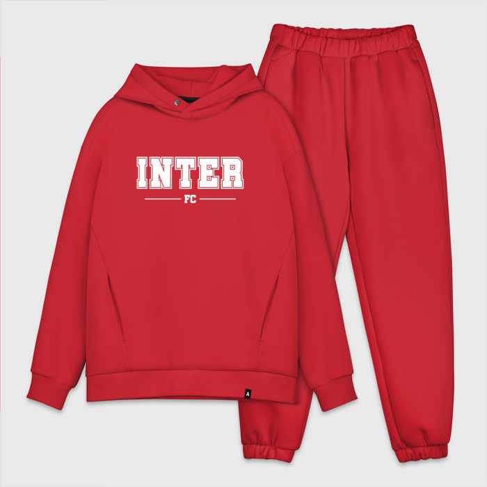 Мужской костюм хлопок OVERSIZE Inter football club классика фото