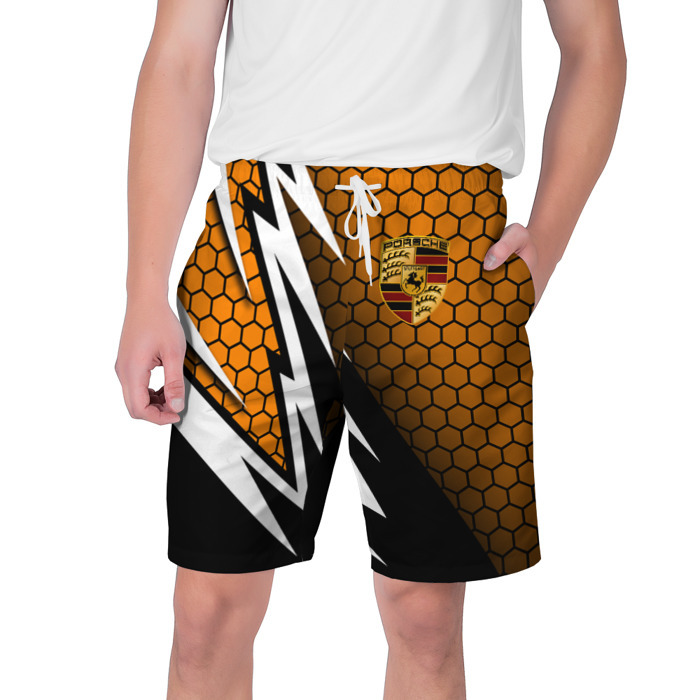 Мужские шорты 3D Порше   Кибер броня фото