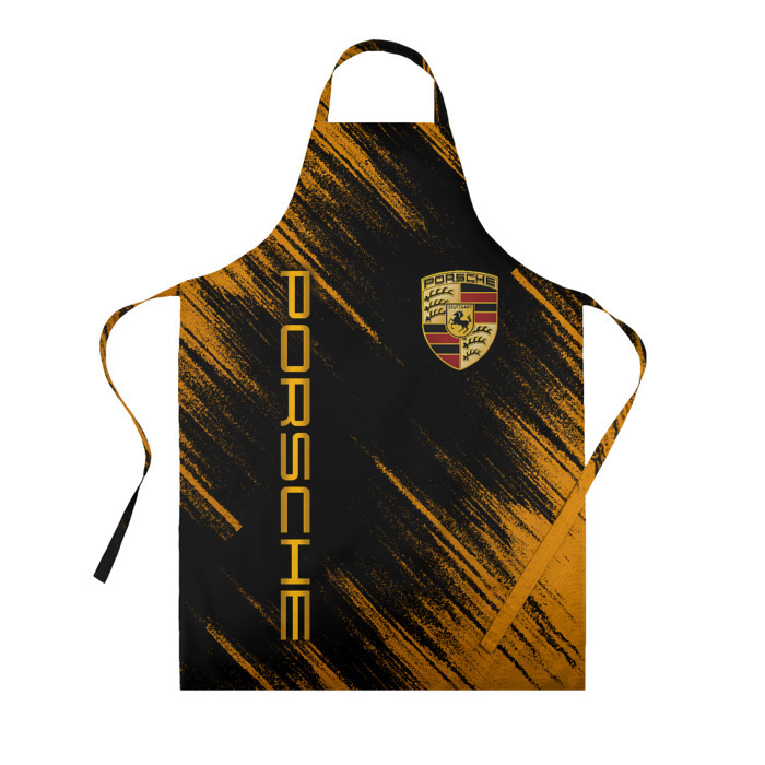 Фартук 3D Порше   Оранжевые потертости фото