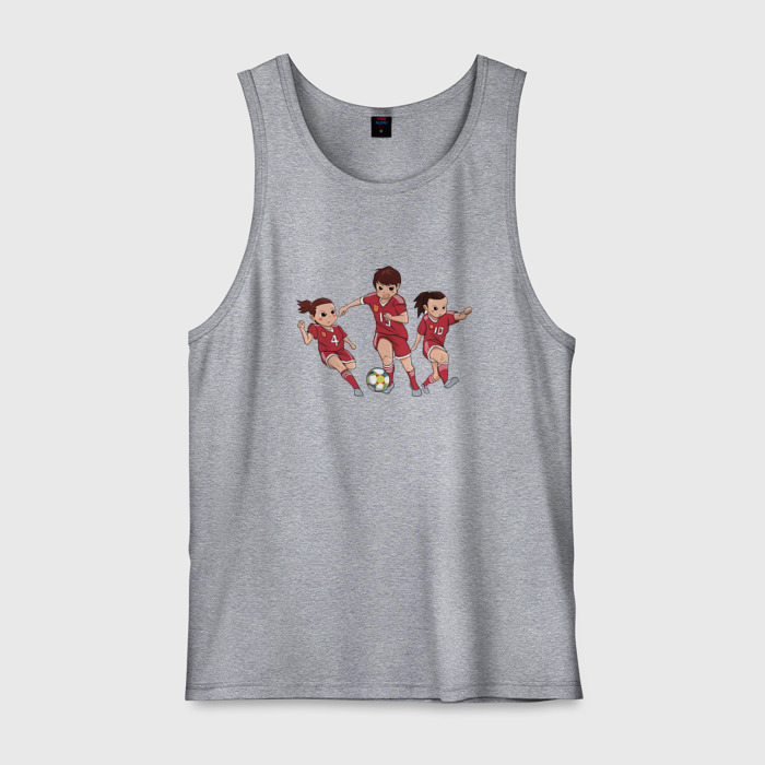 Мужская майка хлопок Женский футбол фото