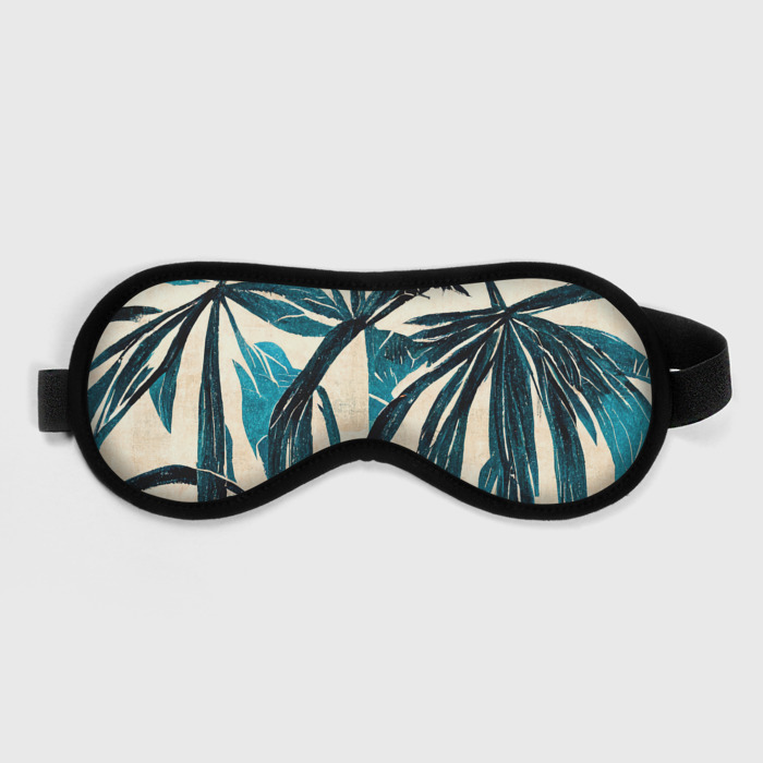 Маска для сна 3D Винтажные пальмы фото