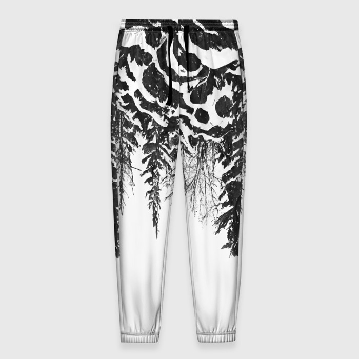 Мужские брюки 3D Перевёрнутый лес фото