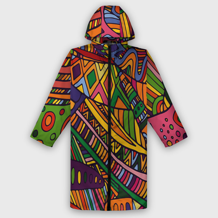 Дождевик унисекс 3D Психоделический узор фото