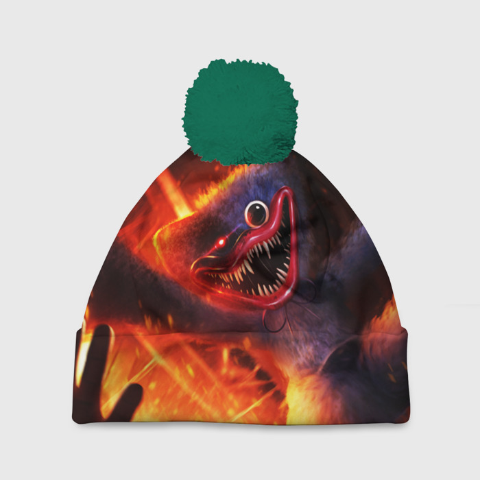 Шапка 3D c помпоном Хагги Вагги в огне фото