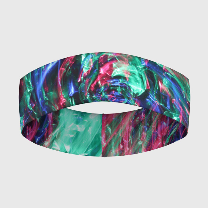 Повязка на голову 3D Цветной круговорот фото