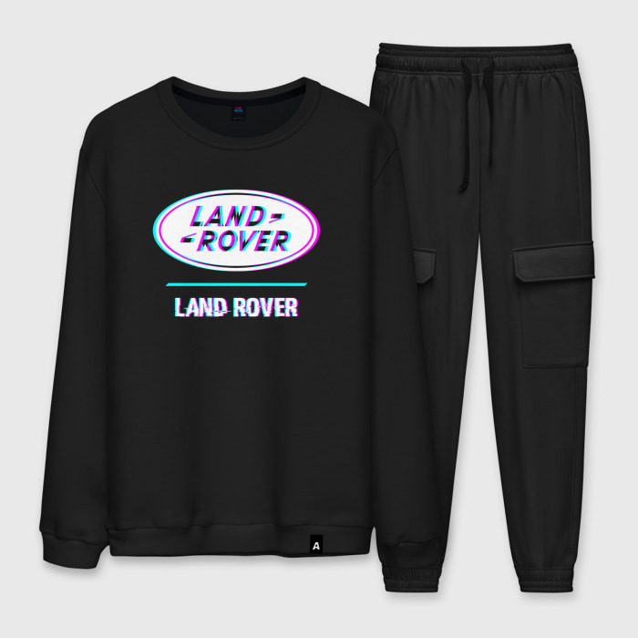 Мужской костюм хлопок Значок Land Rover в стиле glitch фото