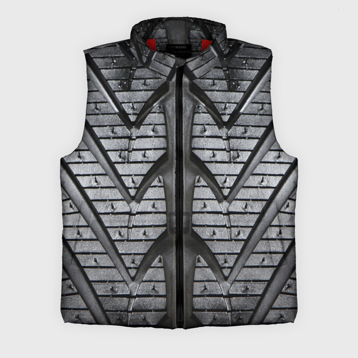 Мужской жилет утепленный 3D Протектор автомобильного колеса фото