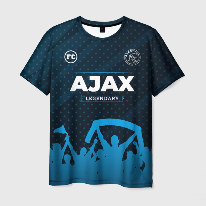 Мужская футболка 3D Ajax legendary форма фанатов фото