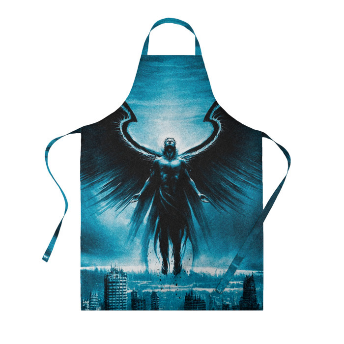 Фартук 3D Ангел над городом фото