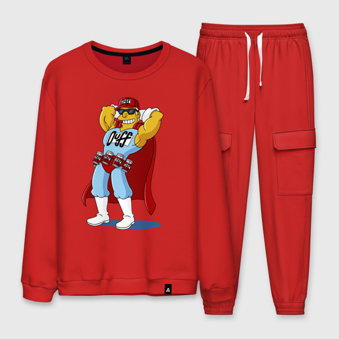 Мужской костюм хлопок Duffman   Simpsons фото