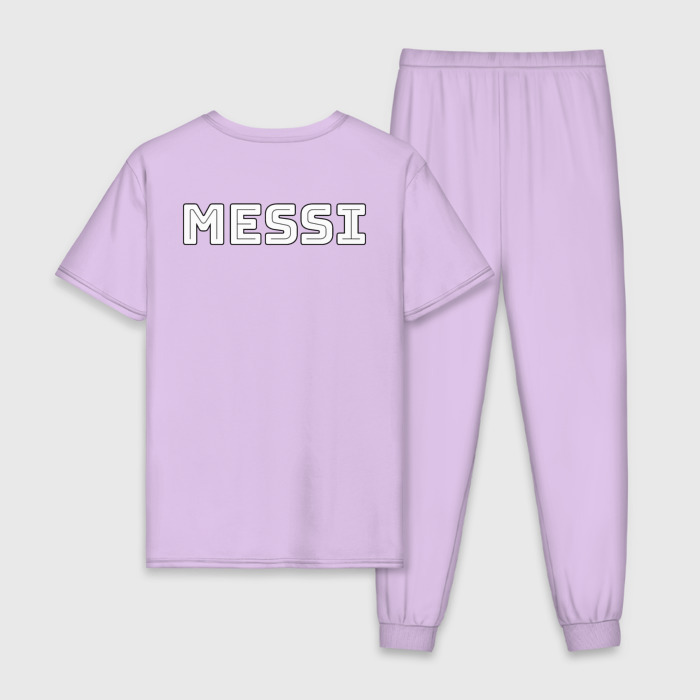 Мужская пижама хлопок Месси Text фото