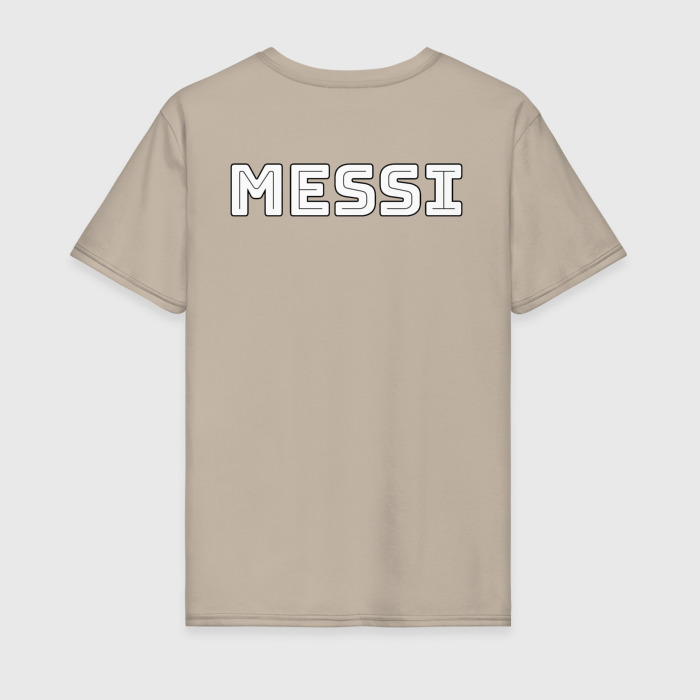 Мужская футболка хлопок Месси Text фото