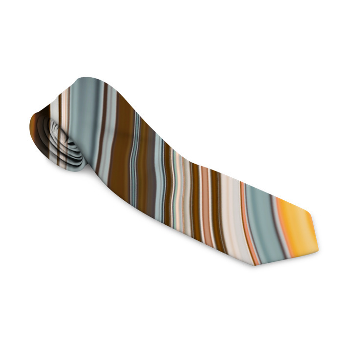Галстук 3D Colored wavy lines фото
