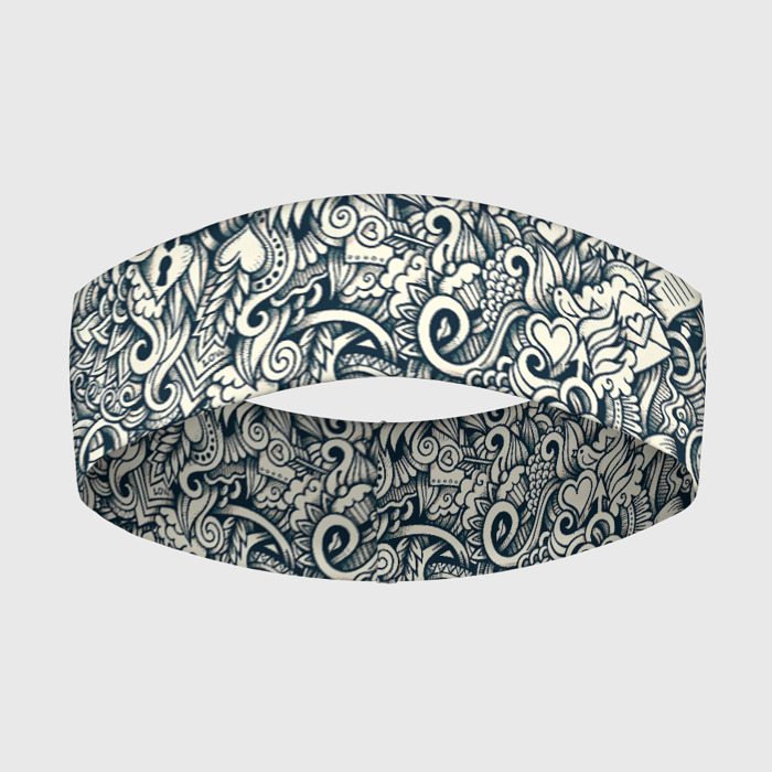 Повязка на голову 3D Дудл иллюстрация любовь фото