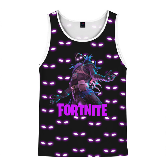 Мужская майка 3D Fortnite raven   глаза фото