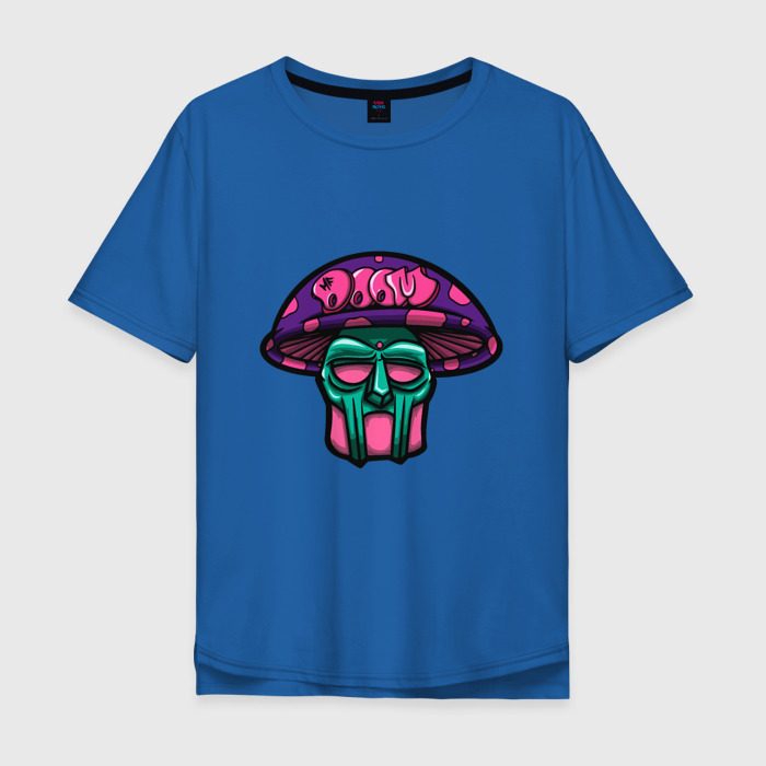 Мужская футболка хлопок Oversize MF Doom Mushroom фото