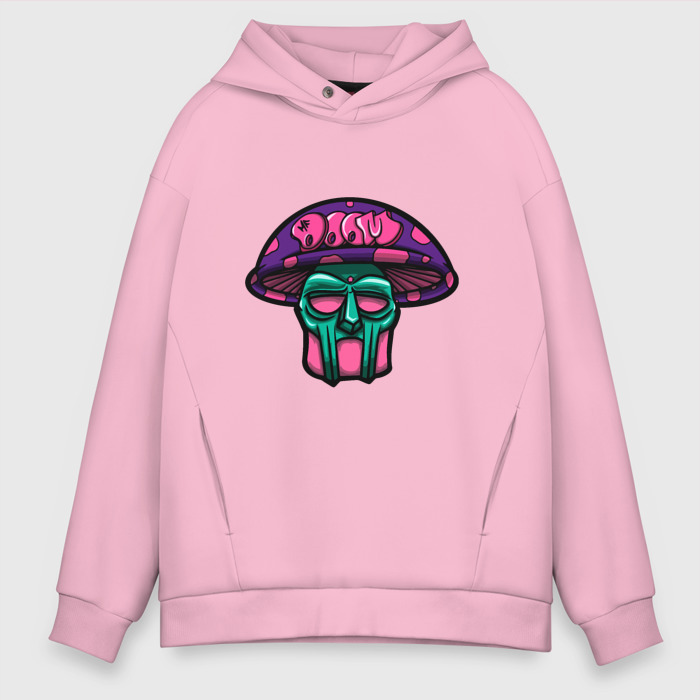 Мужское худи Oversize хлопок MF Doom Mushroom фото
