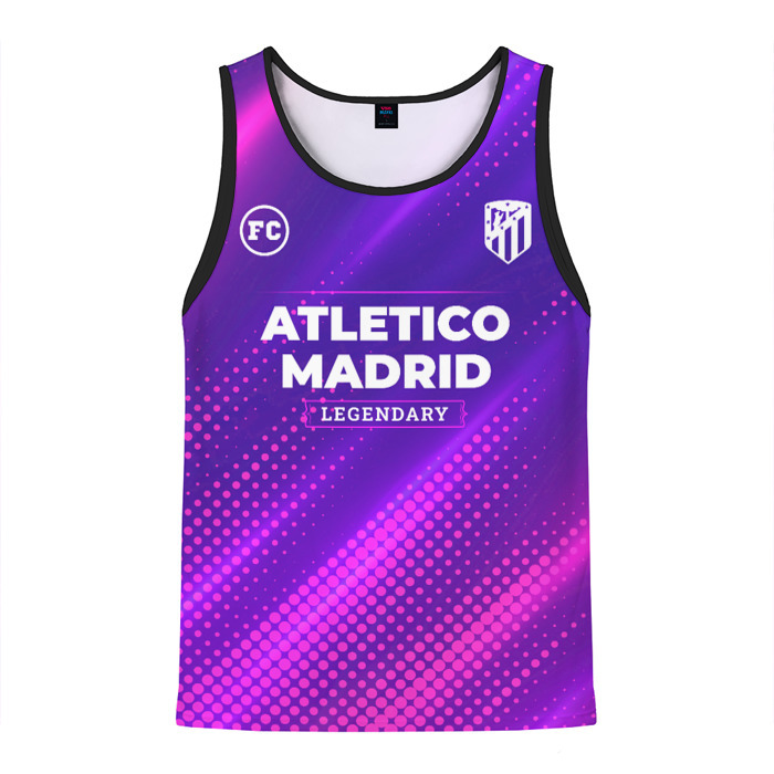 Мужская майка 3D Atletico Madrid legendary sport grunge фото