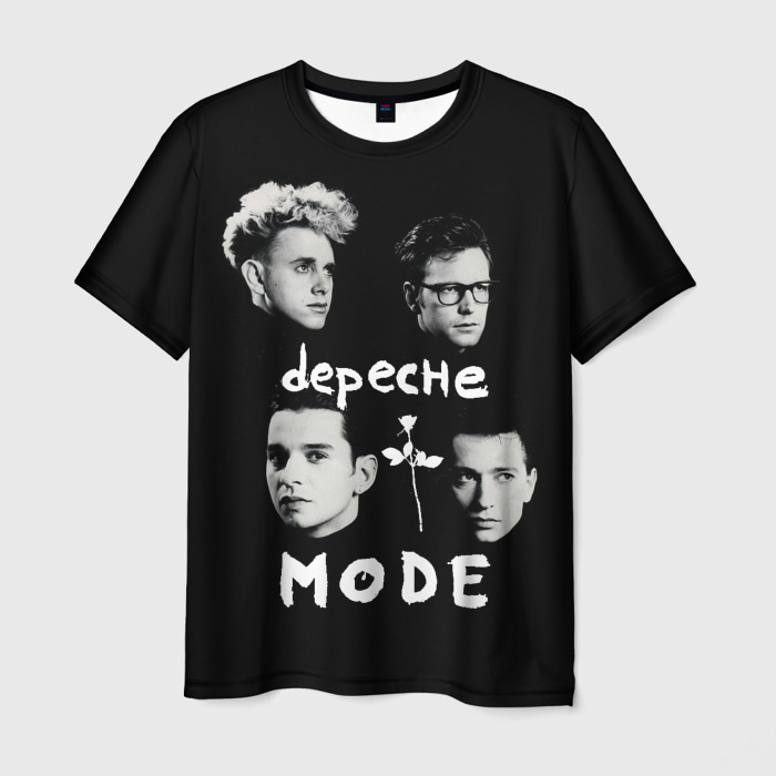 Мужская футболка 3D Depeche Mode portrait фото
