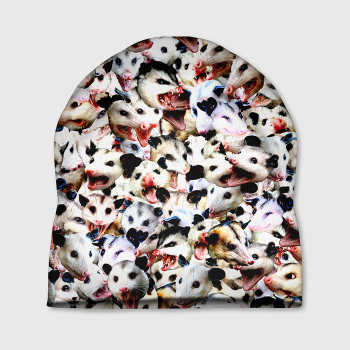 Шапка 3D Опоссумы фото