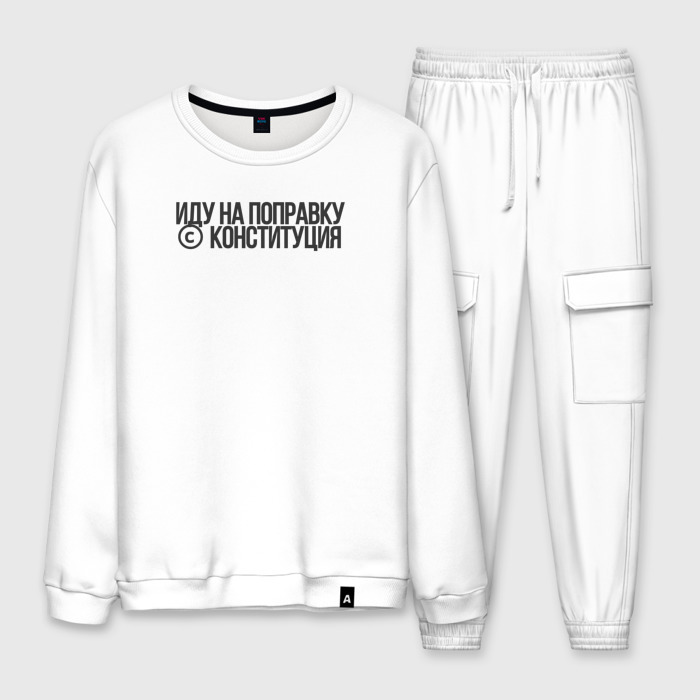 Мужской костюм хлопок Иду на поправку   Конституция фото