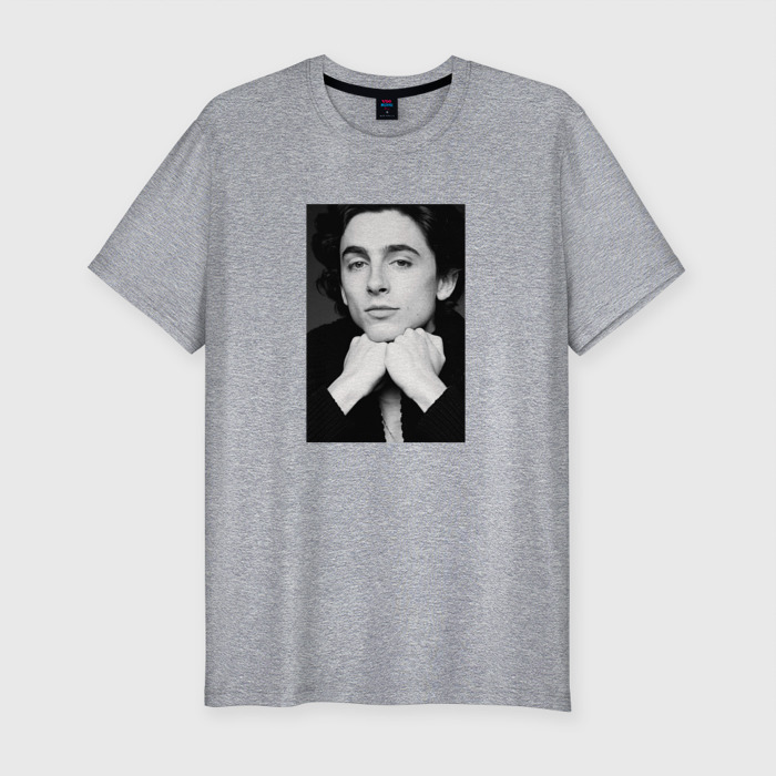 Мужская футболка хлопок Slim Timothee Chalamet  Vogue 2021 фото