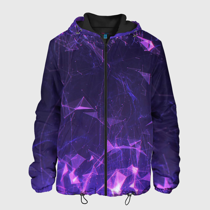 Мужская куртка 3D Розовый неон фото