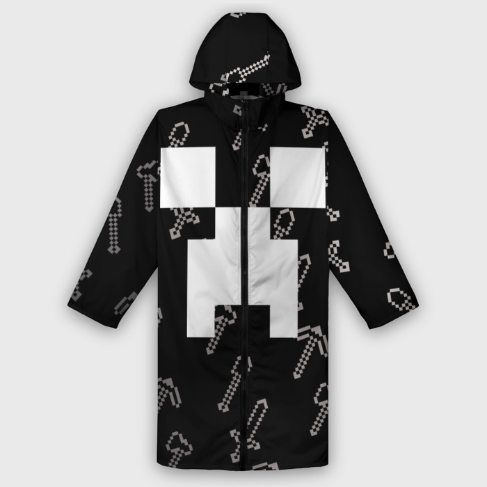 Дождевик унисекс 3D Майкрафт паттерн   Криппер фото