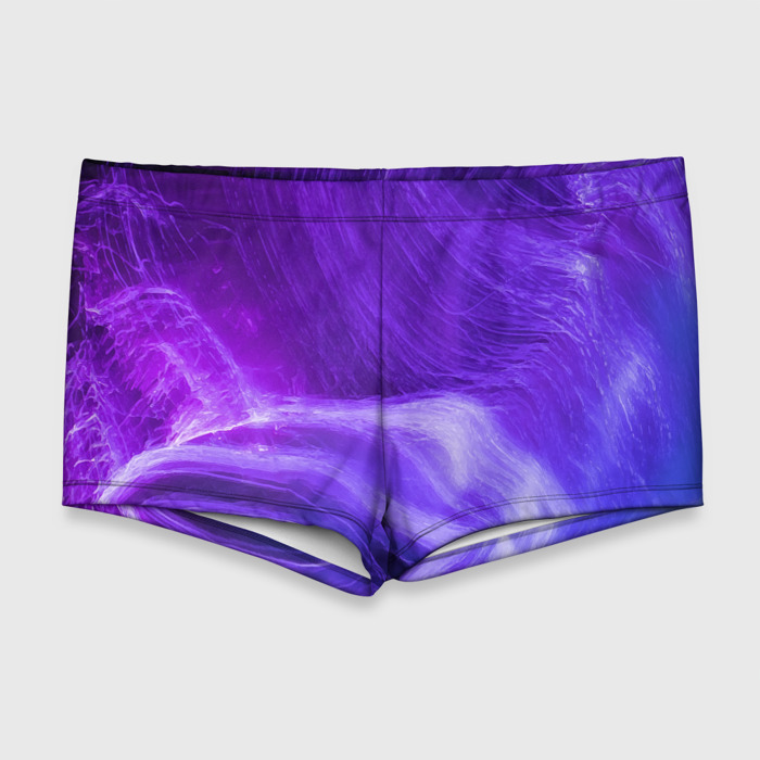 Мужские купальные плавки 3D Неоновые волны фото