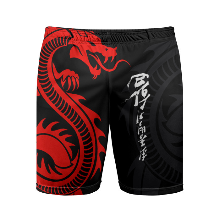 Мужские шорты спортивные Японский дракон фото