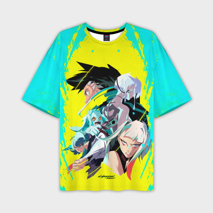 Мужская футболка OVERSIZE 3D Команда раннеров фото