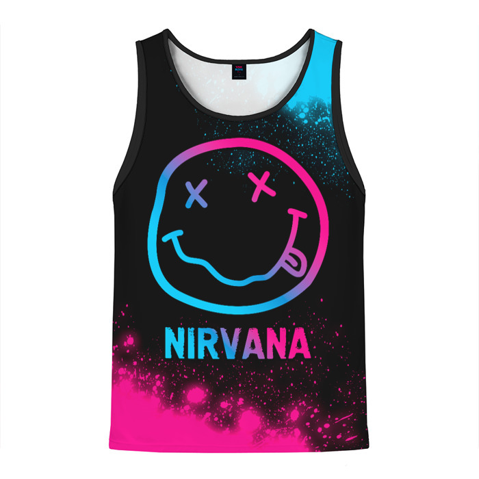 Мужская майка 3D Nirvana   neon gradient фото