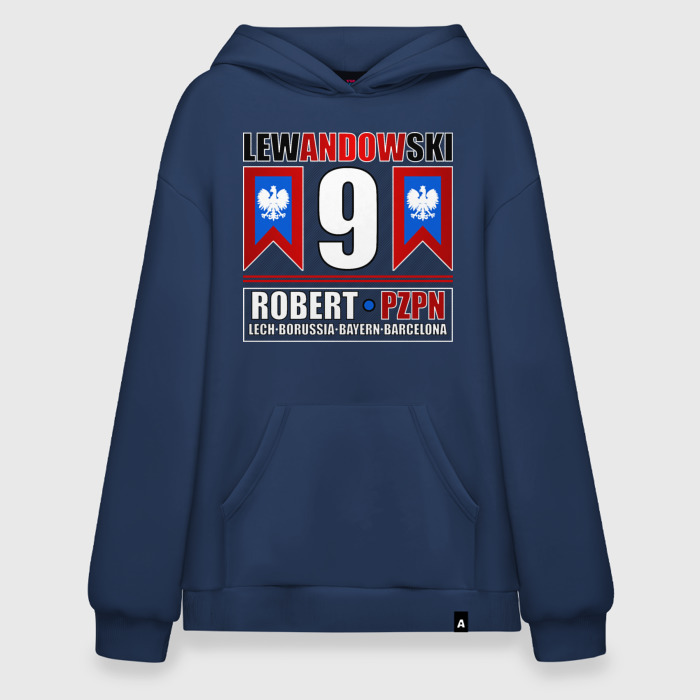 Худи SuperOversize хлопок Роберт Левандовски сборная Польши фото