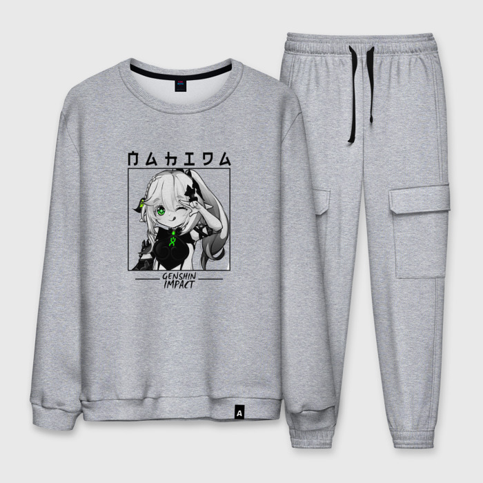 Мужской костюм хлопок Нахида в квадрате фото