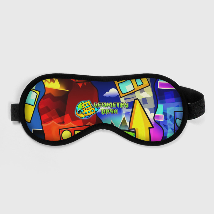 Маска для сна 3D geometry dash world фото