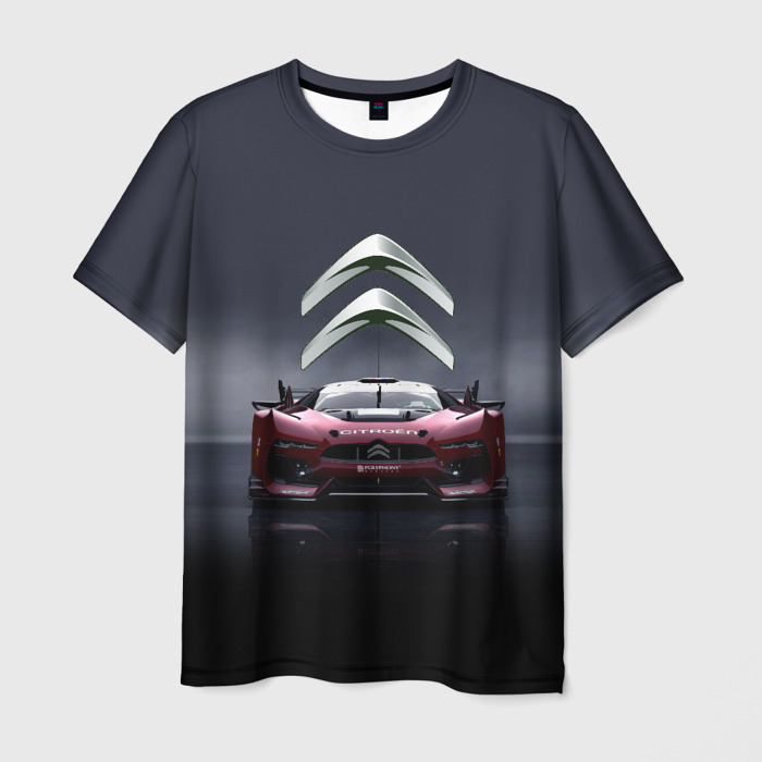 Мужская футболка 3D Citroen   Racing team   Motorsport фото