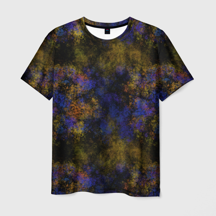 Мужская футболка 3D набрызг краски фото