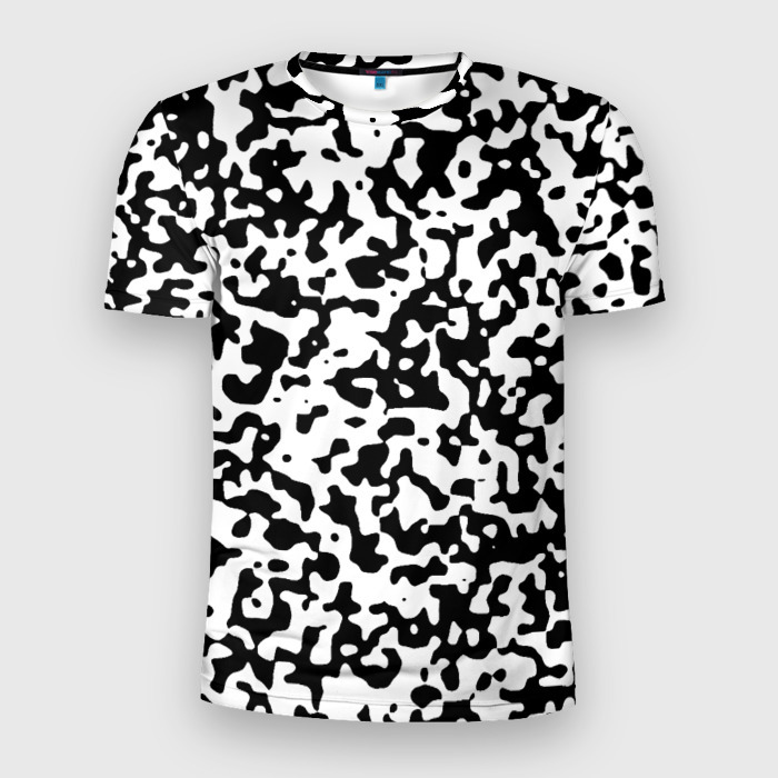 Мужская футболка 3D Slim Камуфляж Cowskin мелкий фото