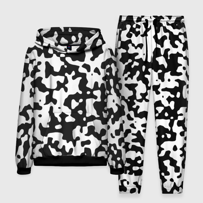 Мужской костюм 3D (с толстовкой) Камуфляж Cowskin средний фото