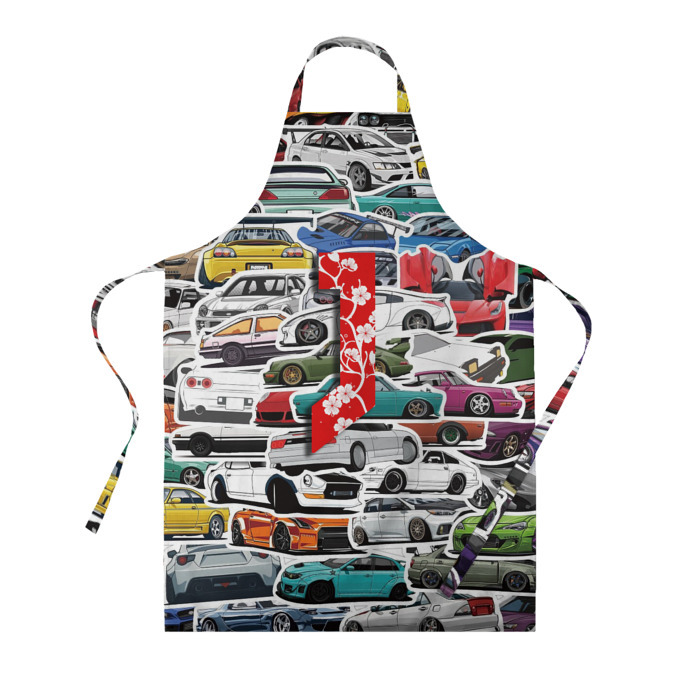 Фартук 3D JDM автомобили 90х фото