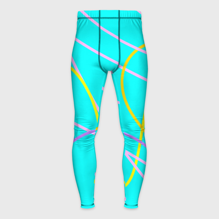 Мужские тайтсы 3D Волнистые линии фото