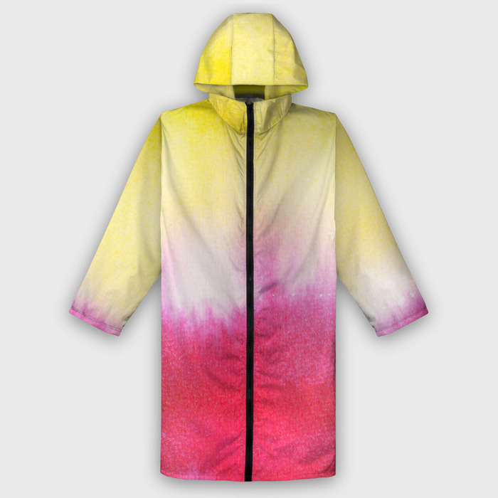 Дождевик унисекс 3D Солнечная акварель фото