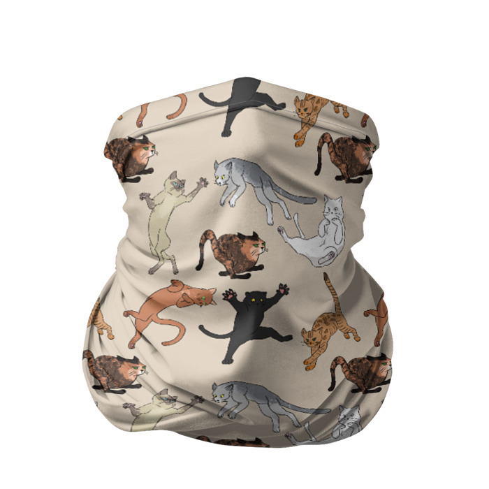 Бандана-труба 3D Озорные коты фото