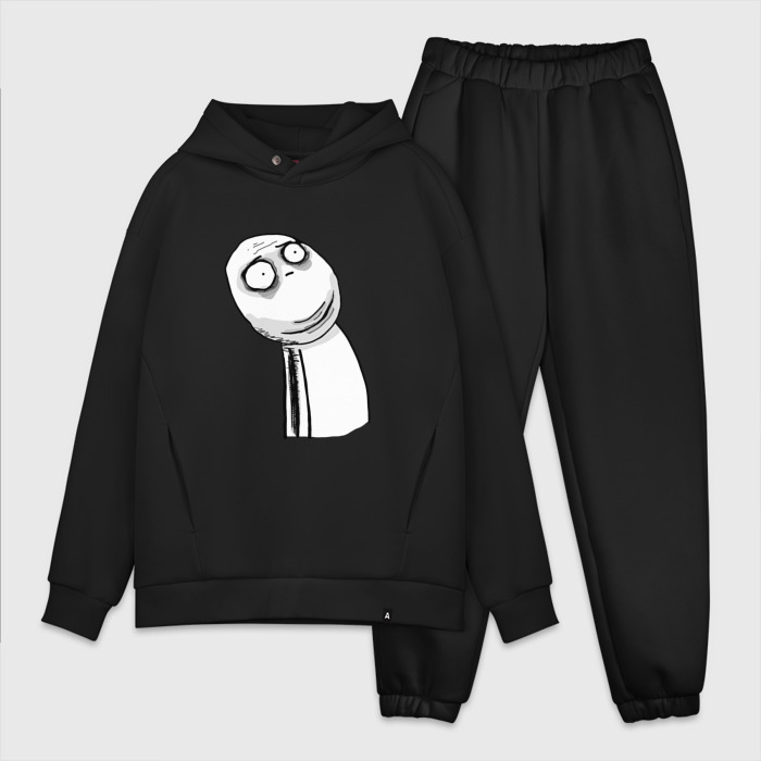 Мужской костюм хлопок OVERSIZE Отчаяние   Мемные стикеры фото