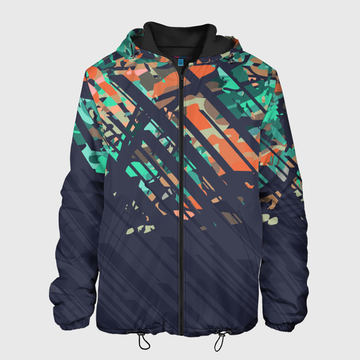 Мужская куртка 3D Текстурный камуфляж фото