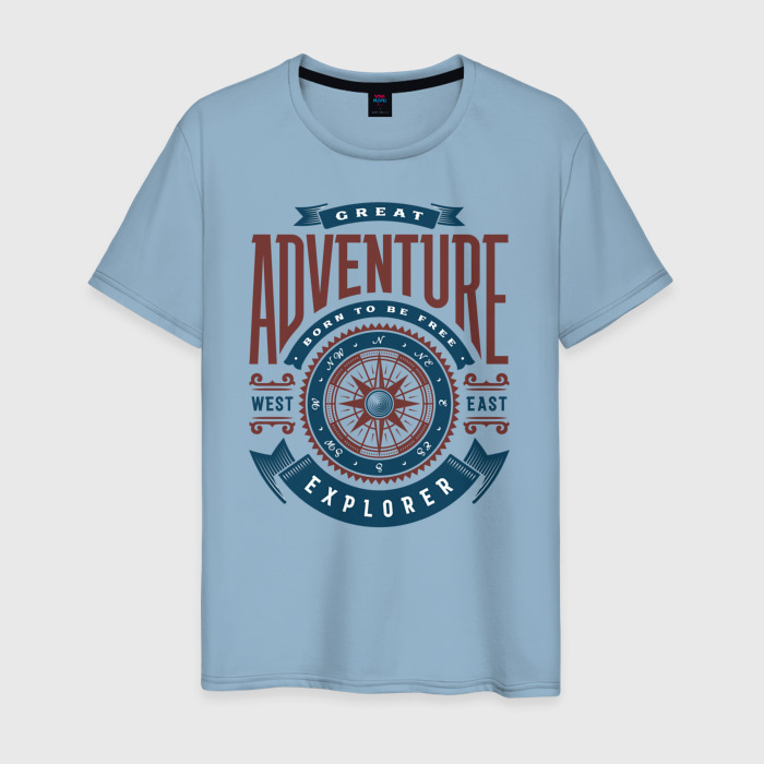 Мужская футболка хлопок Великое приключение фото