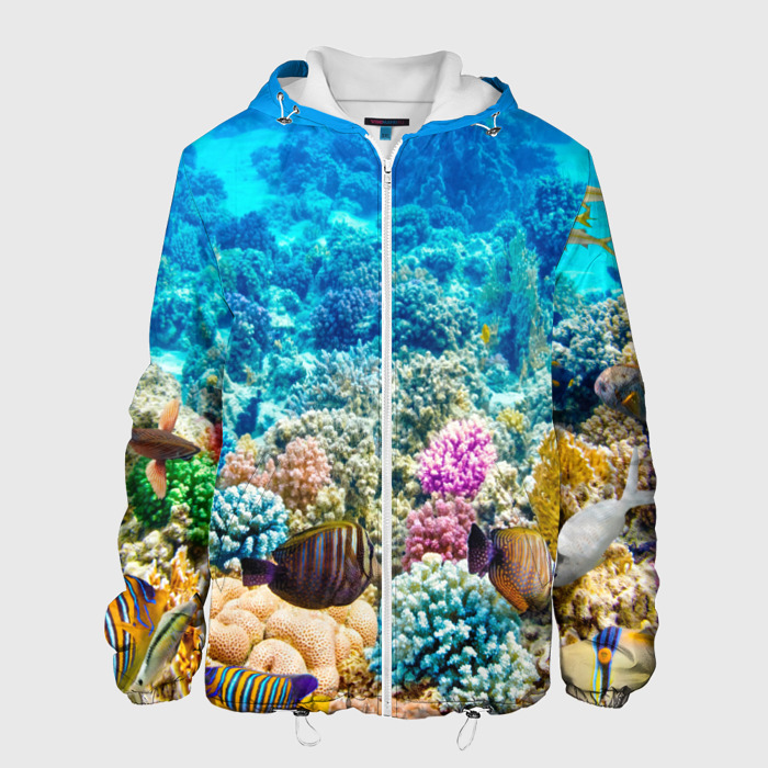 Мужская куртка 3D Дно морское фото