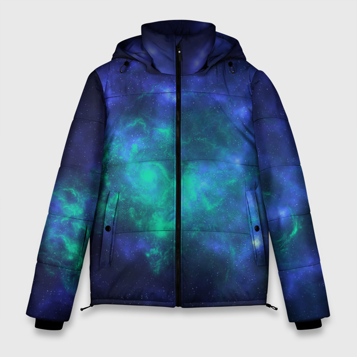 Мужская зимняя куртка 3D Космический пейзаж во Вселенной фото