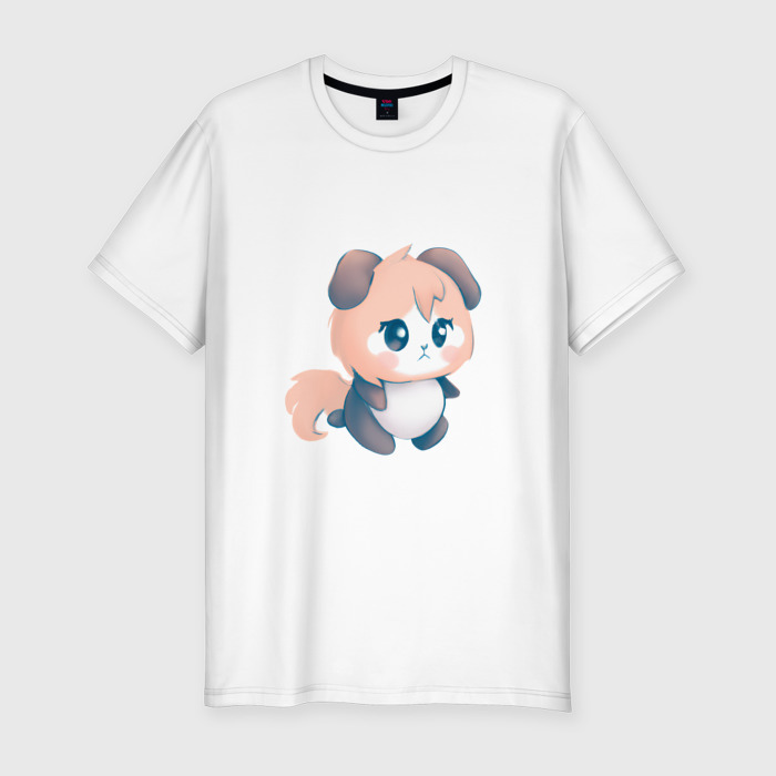 Мужская футболка хлопок Slim Милый несуществующий зверёк фото