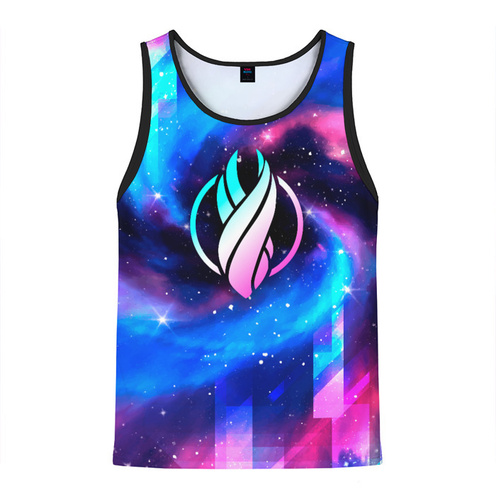 Мужская майка 3D Dead Space неоновый космос фото